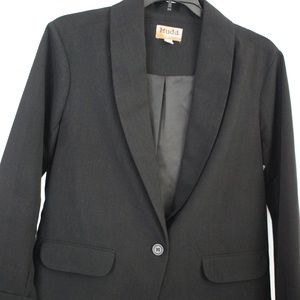 Mudd Black Boyfriend Blazer Size L